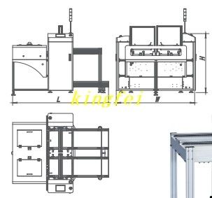주문 NL-M-TN SMT 로더 풀러 기계 NG / OK 보드 하버스터 온라인 제품