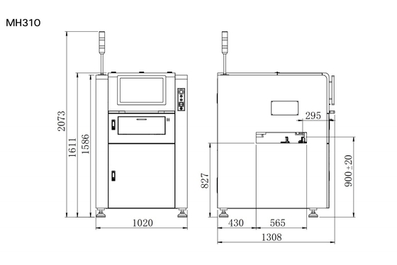 온라인 SPI 3D PCBA 용접 페이스트 검사 MH310